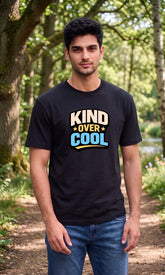 Febue Men’s Black Graphic Cotton Blend Printed T-Shirt – Kind Over CooL